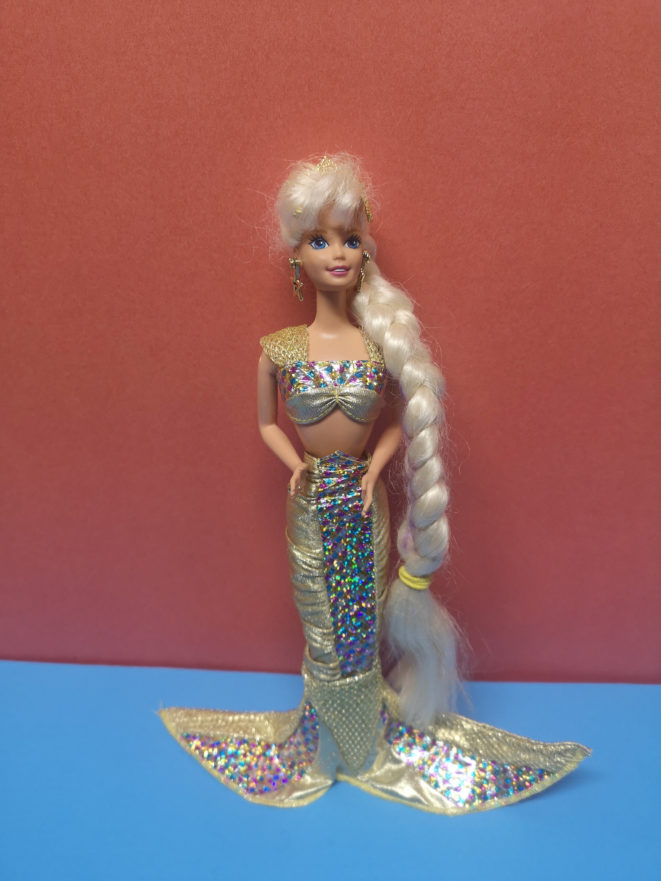 Jewel Hair Mermaid Barbie Doll 1995 Super Long Blonde Hair - Etsy