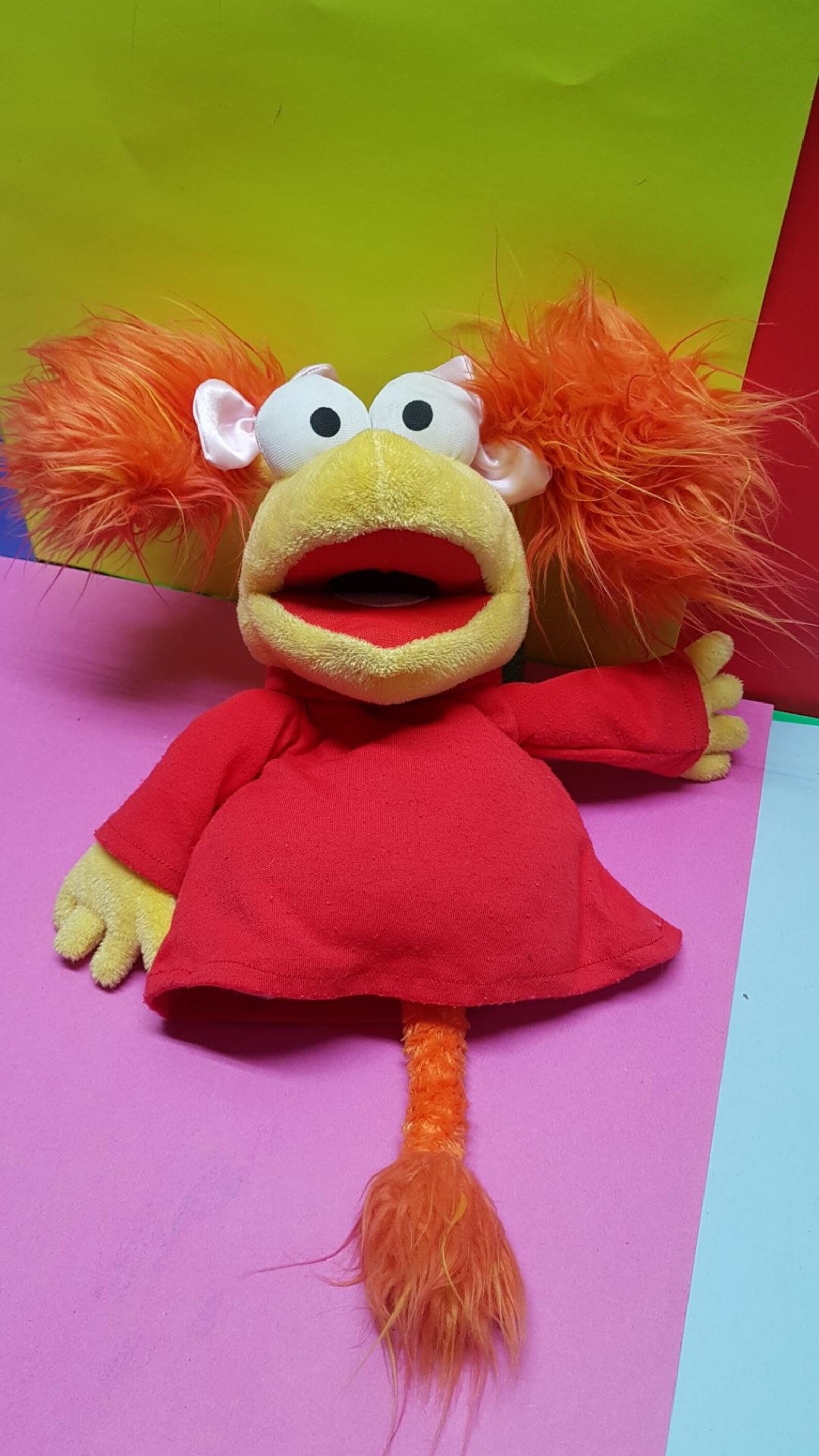 Vintage Jim Henson Fraggle Rock Hand Puppet Plush 12 Etsy