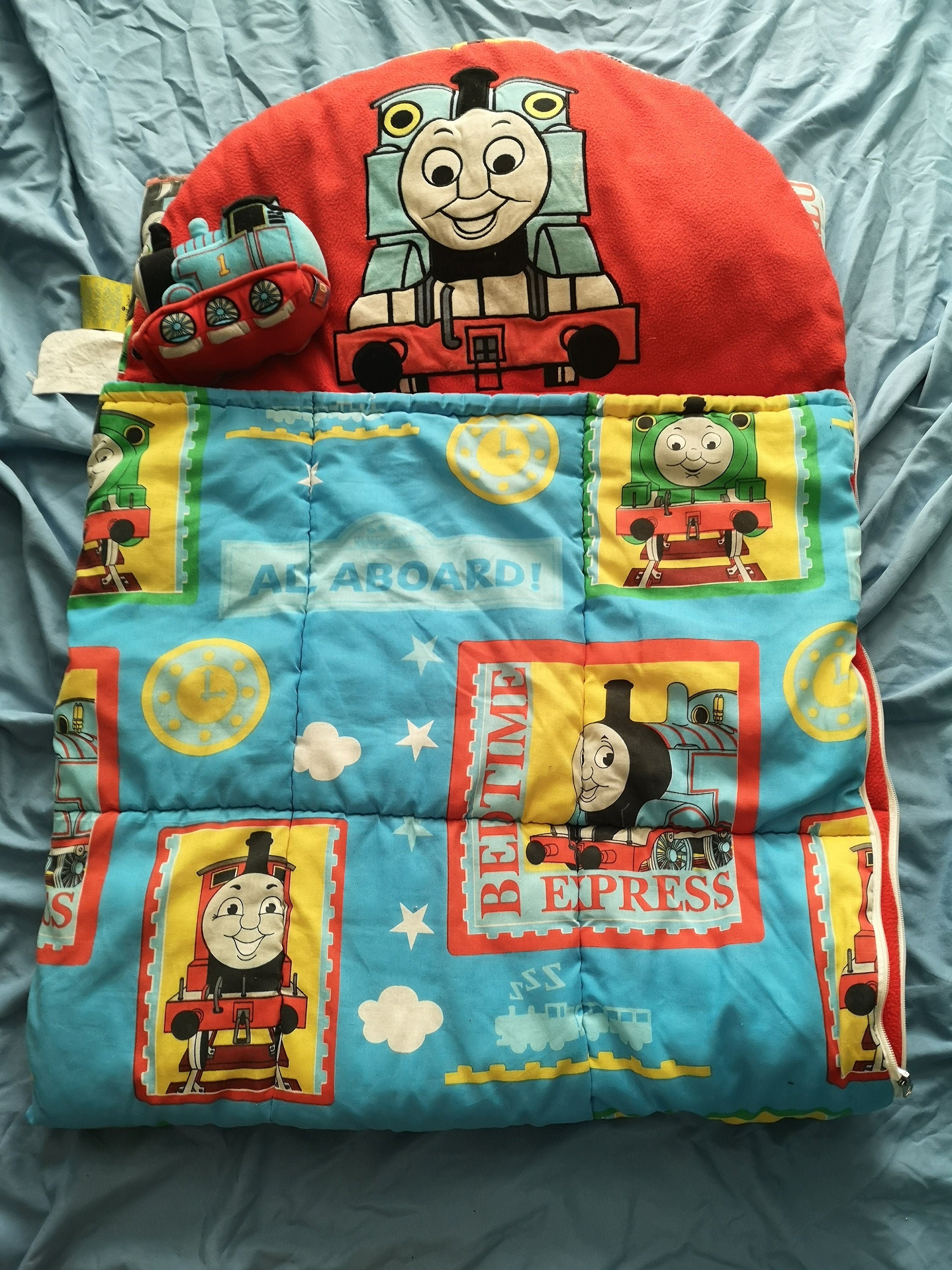 Vintage Thomas The Train Sleeping Bag W/ Thomas The Train Etsy