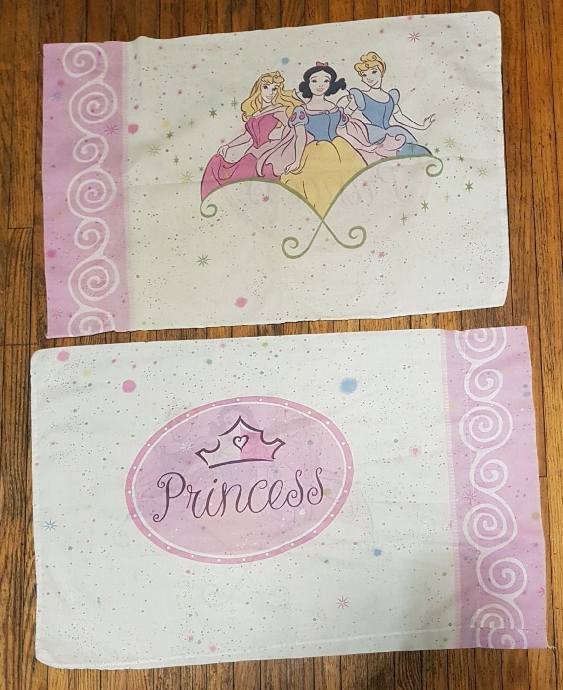 Vintage Disney Princess Pillow Case X2 Etsy