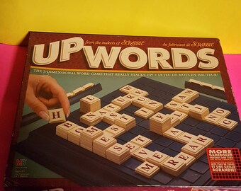 Wordstax upwords Scrabble famille 3D orthographe Stack Em Board mot carreau jeu jouet 