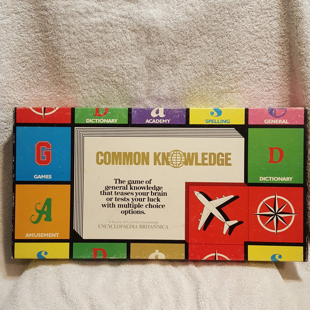 Vintage Encyclopedia Britannica Common Knowledge Board Game - Etsy.de