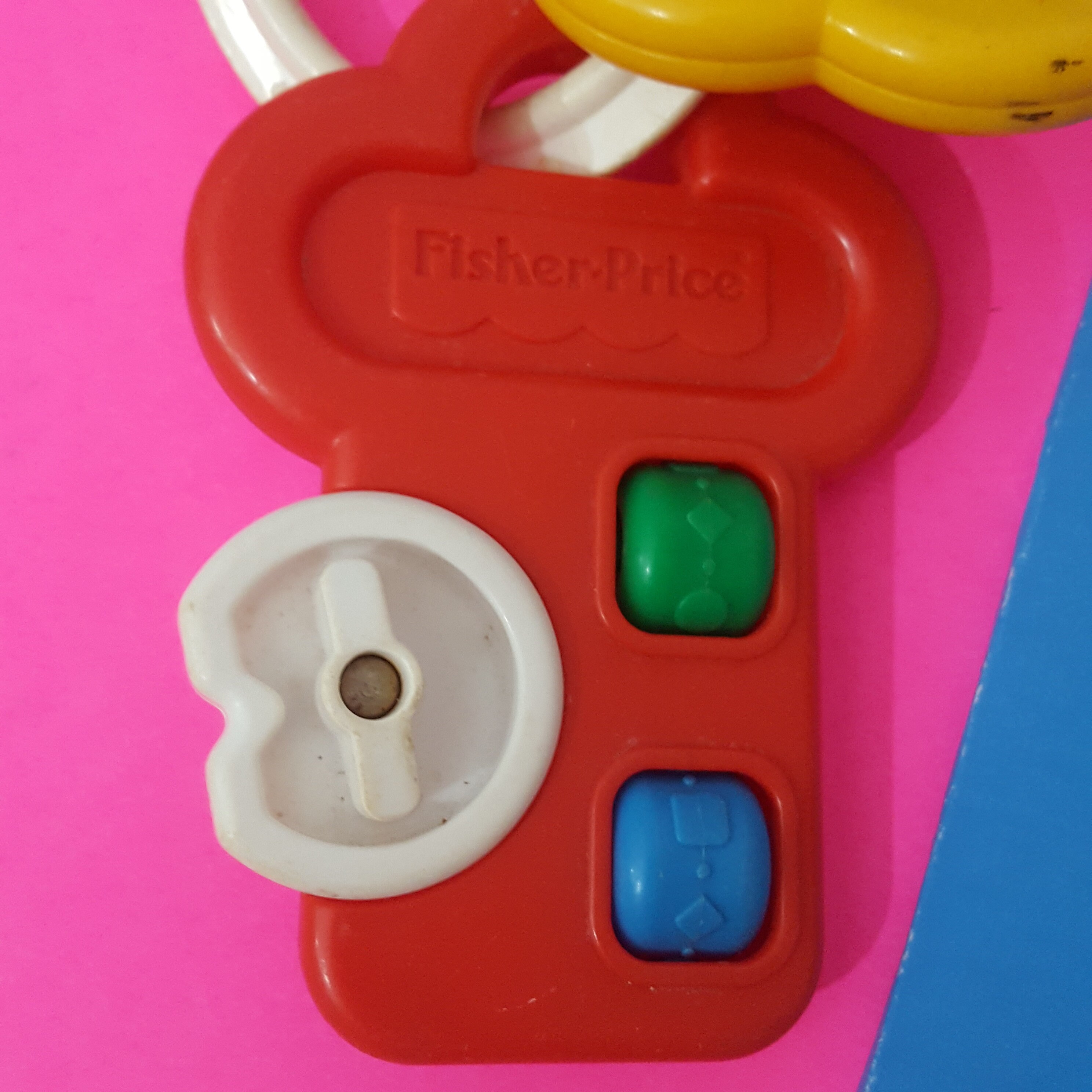 Vintage Fisher Price Activity Key Chain Toy Etsy