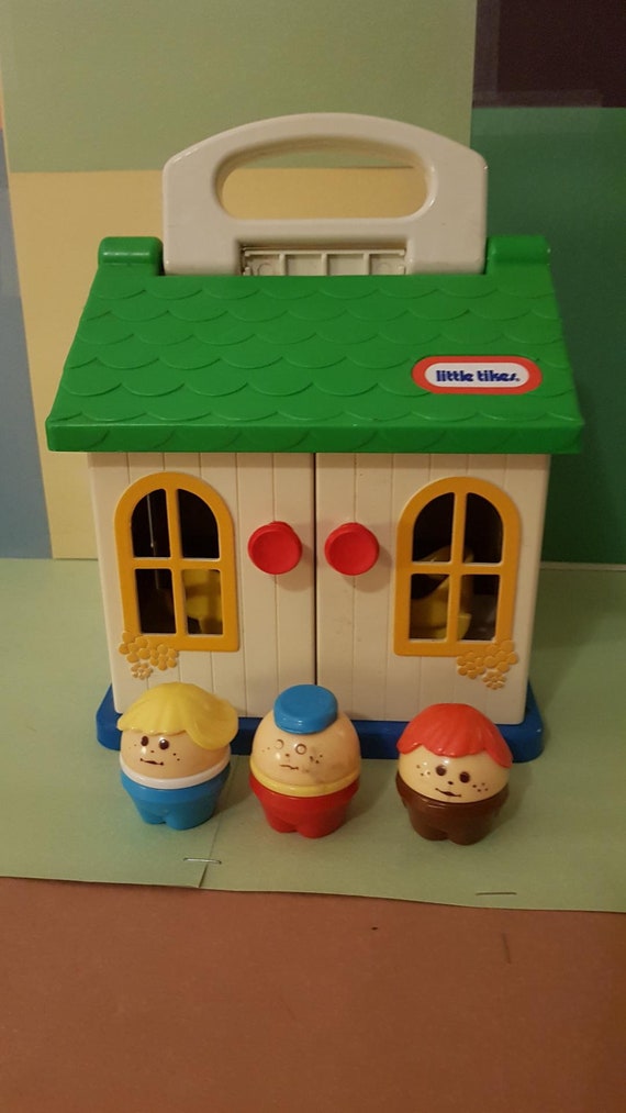 Vintage Little Tikes House W/ 3 Tots Etsy