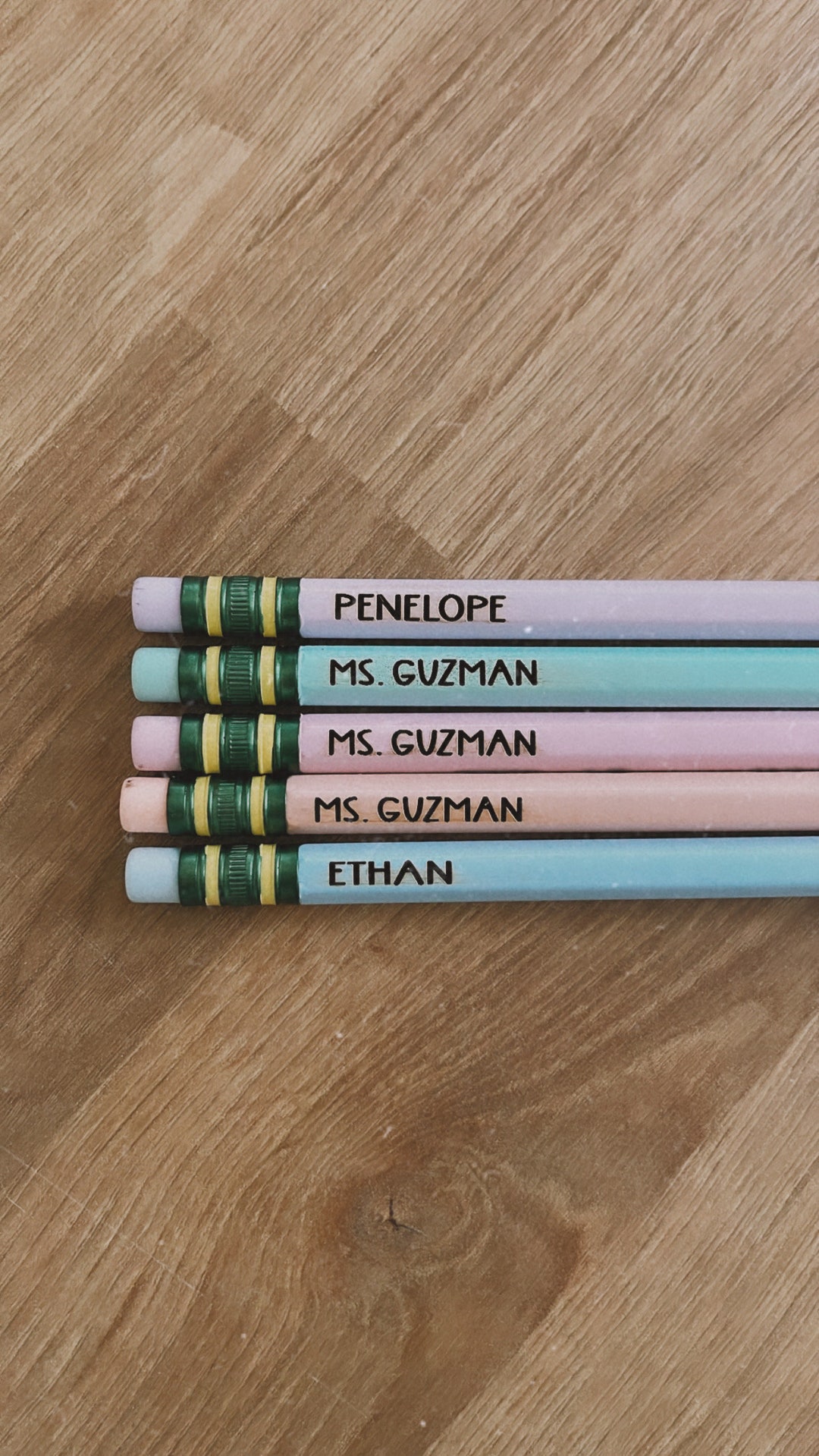 Pastel Back to School Personalized #2 Ticonderoga Pencils | Teacher ...