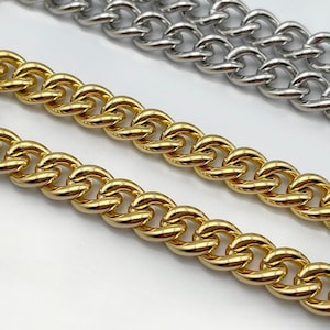 Brass Chain Strap - Crossbody Chain Strap for Handbags | Replacement Chain | Wallet Chain | Metal Handbag Strap
