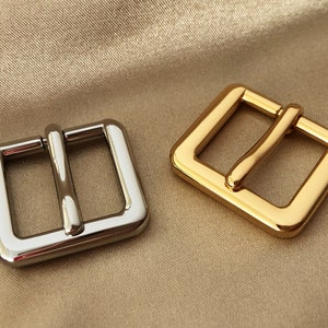 Strap Buckle Metal Buckle, 18mm Inner Width Gold Nickel, Centre Bar Buckle, Pin Buckle