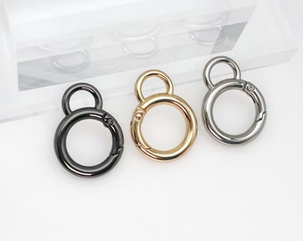 20 mm fjäderringslås med ögla, fjäderringar för grind, metall-O-ringar, karbinhake för tryckgrind