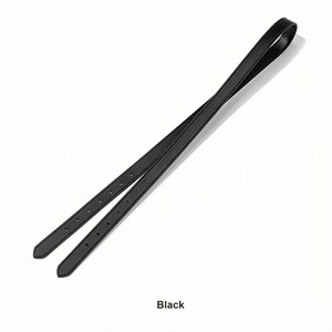 Leather Strap Replacement - Luxury Carryall Strap for Handbags and Totes Black