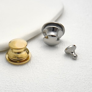 Polished Stainless Steel Spring Lock | Gold/Silver | Leather Crafting