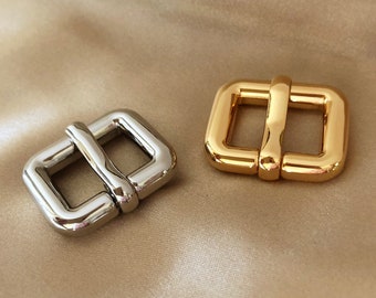 Strap Buckle Metal Buckle 16mm Inner Width, Gold Nickel, Centre Bar Buckle, Pin Buckle