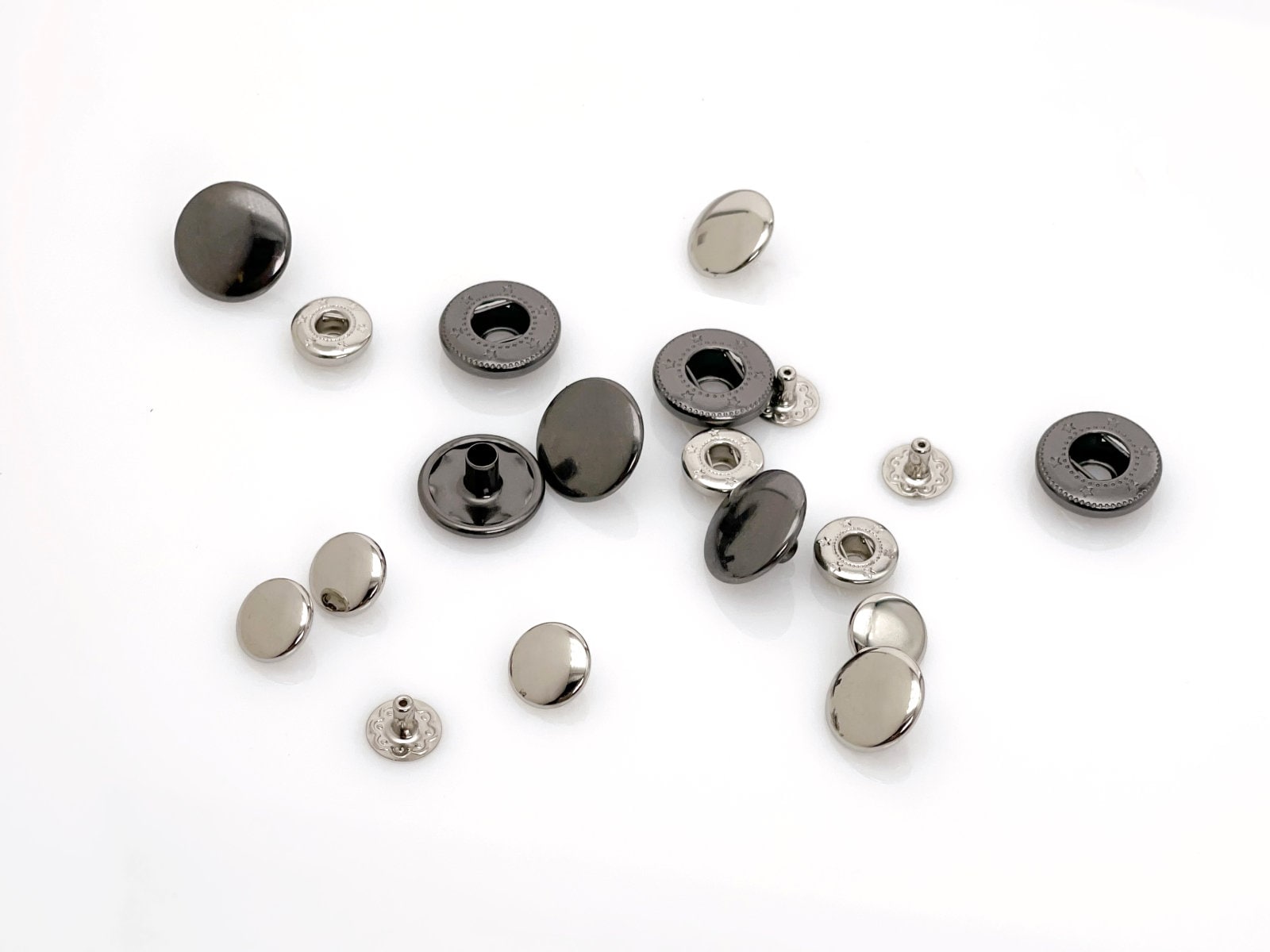 Metal Snaps, Spring Snap Buttons 10mm 12.5mm 15mm Snaps 633 831 655 Snaps P  