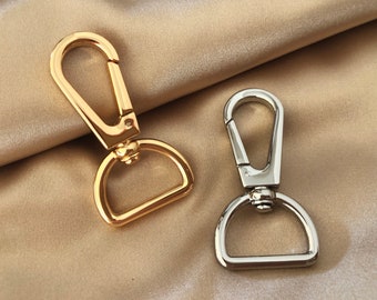 Swivel Clasp Lanyard Clasp with D Ring 21mm, Handbag Hardware
