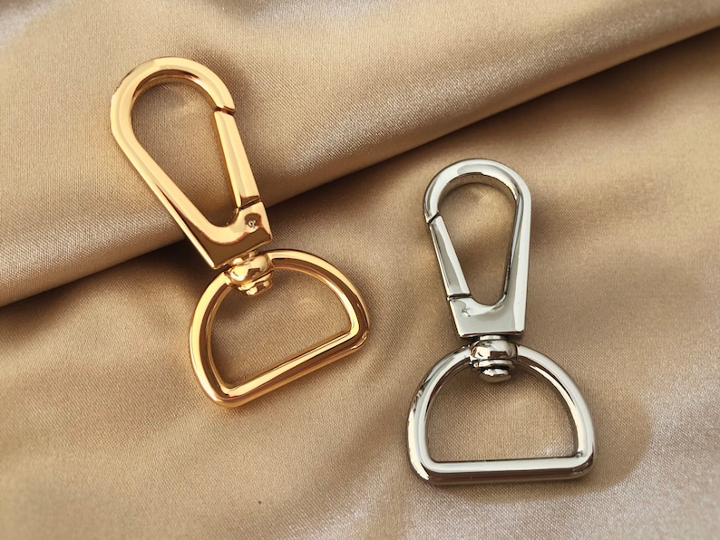 Swivel Clasp Lanyard Clasp With D Ring 21mm Gold or Silver Etsy Australia