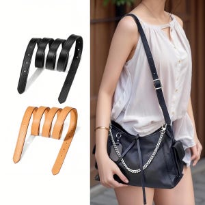 Leather Strap Replacement - Luxury Carryall Strap for Handbags and Totes image 1
