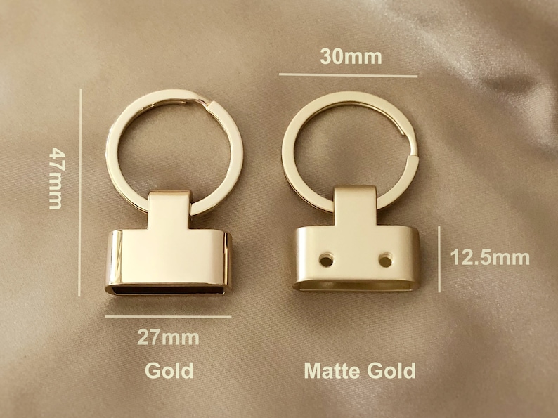 Keyring Holder Key Fob with Split Ring 23mm Solid DIY Etsy Polska