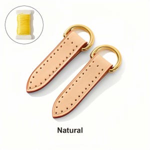 Vachetta Leather Handbag Strap Tabs - Perfect for DIY Handbag Projects