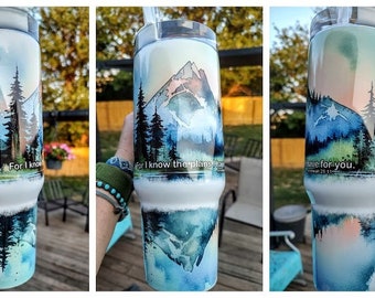 40oz Mountains Tumbler Wrap - DIGITAL FILE