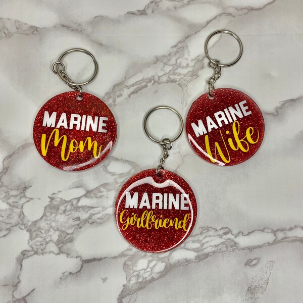 Marine Keychain Etsy