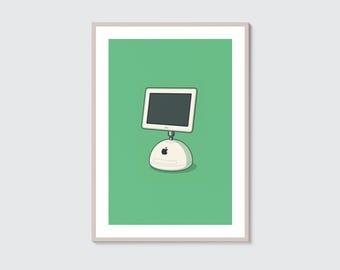 Apple Power Mac G4 Cube Ad Poster: Vintage Mac Print (digital