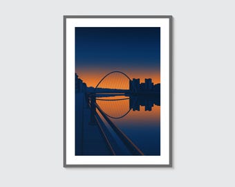 Newcastle Cityscape Print