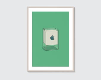 Apple Power Mac G4 Cube 広告ポスター：ヴィンテージ Mac プリント