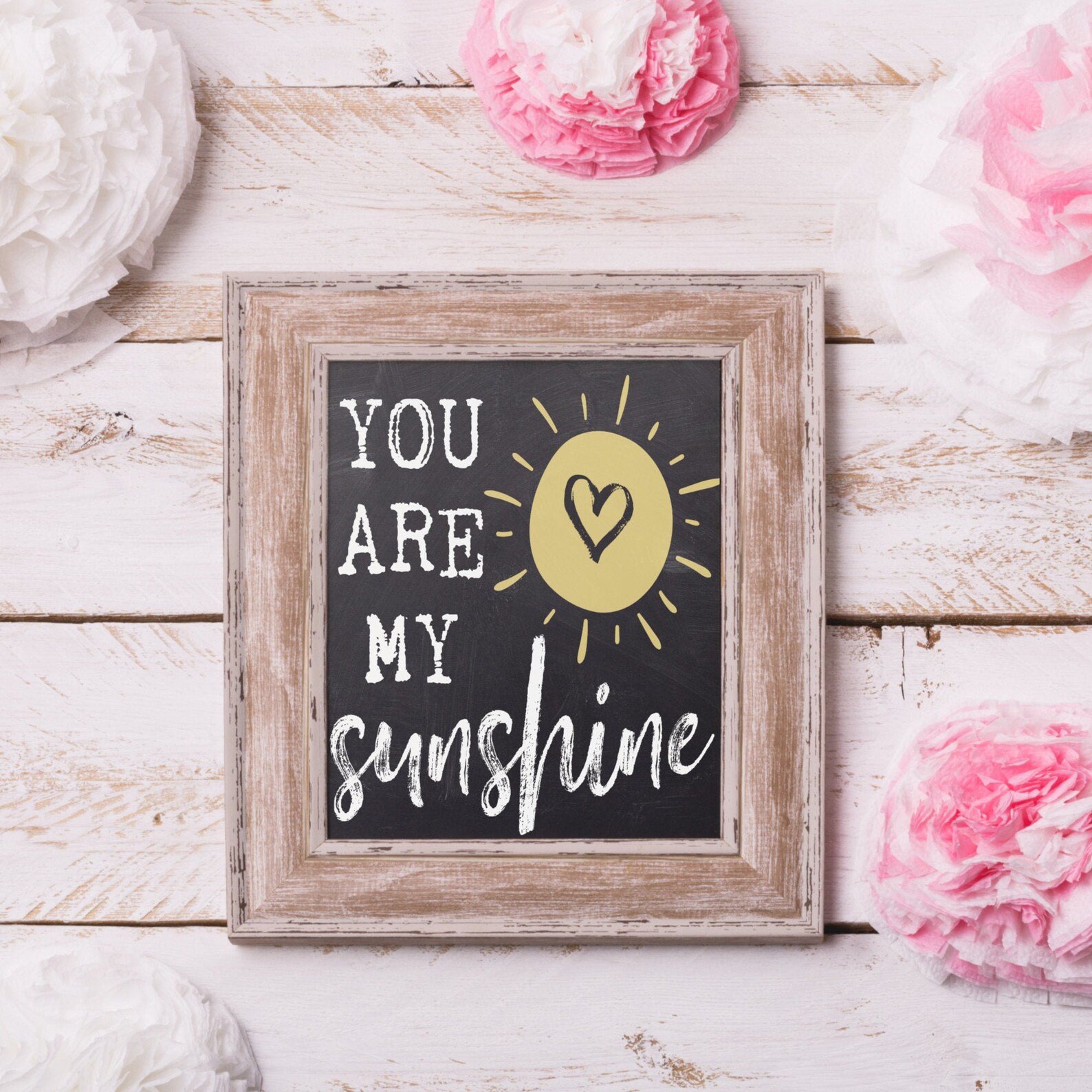You Are My Sunshine Wall Decor Simple Wall Art Digital Etsy