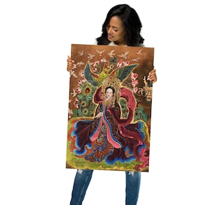 Kaiserin Chu Suanzi (Östliche Jin Dyansty) | Aquarell auf Seide | Poster aus der Prints Collection von Kaiserin von XSang Li Art