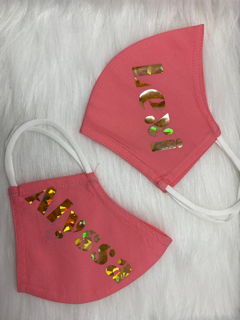 Custom Name Face Masks Etsy