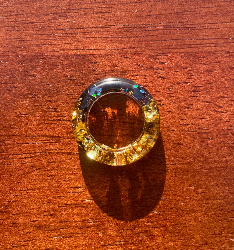 Custom resin ring Etsy