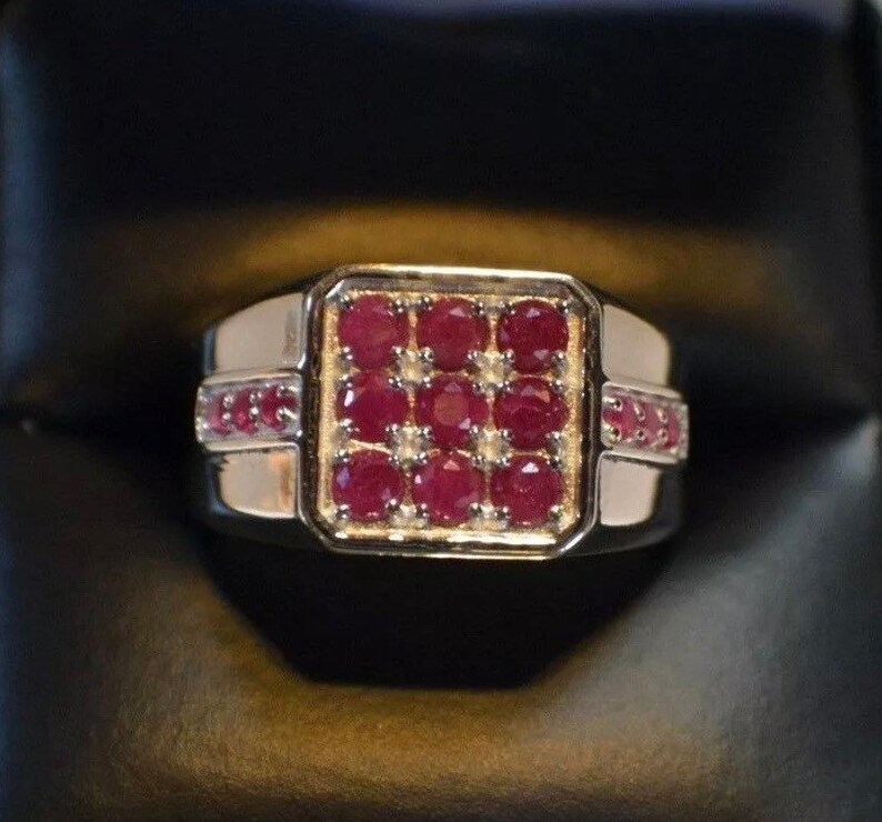 Natural Ruby Ring In Sterling Silver 925 Sterling Silver Ring Men/'s Stylish ring Wedding Ring Wedding Band Gift For Him