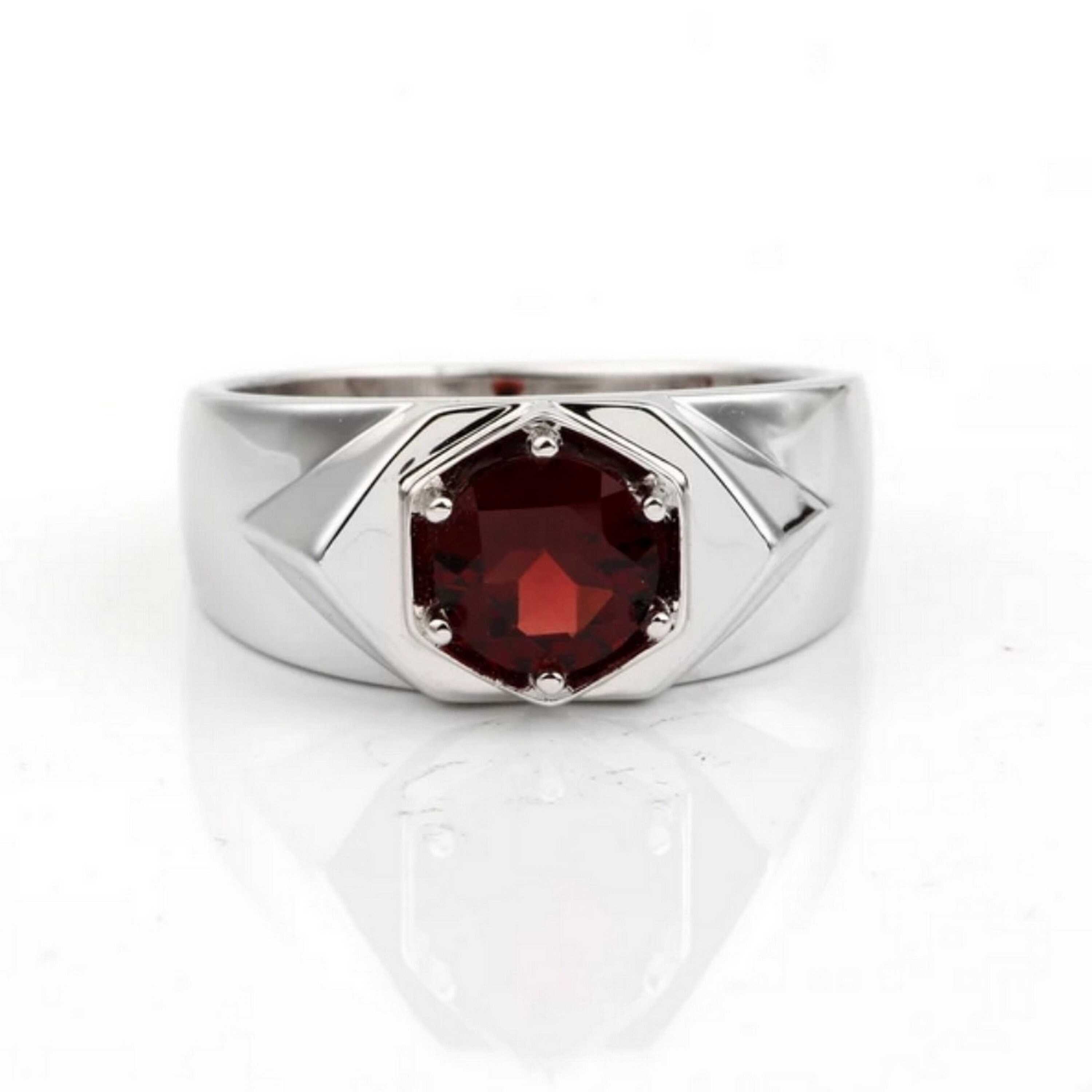 Natural Men Ring 925 Sterling Silver AAA Quality Etsy