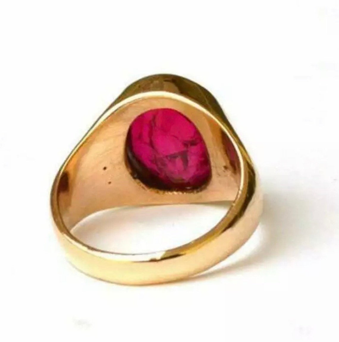 Natural Ruby Ring For Men In Solid 925 Sterling Silver Gold | Etsy