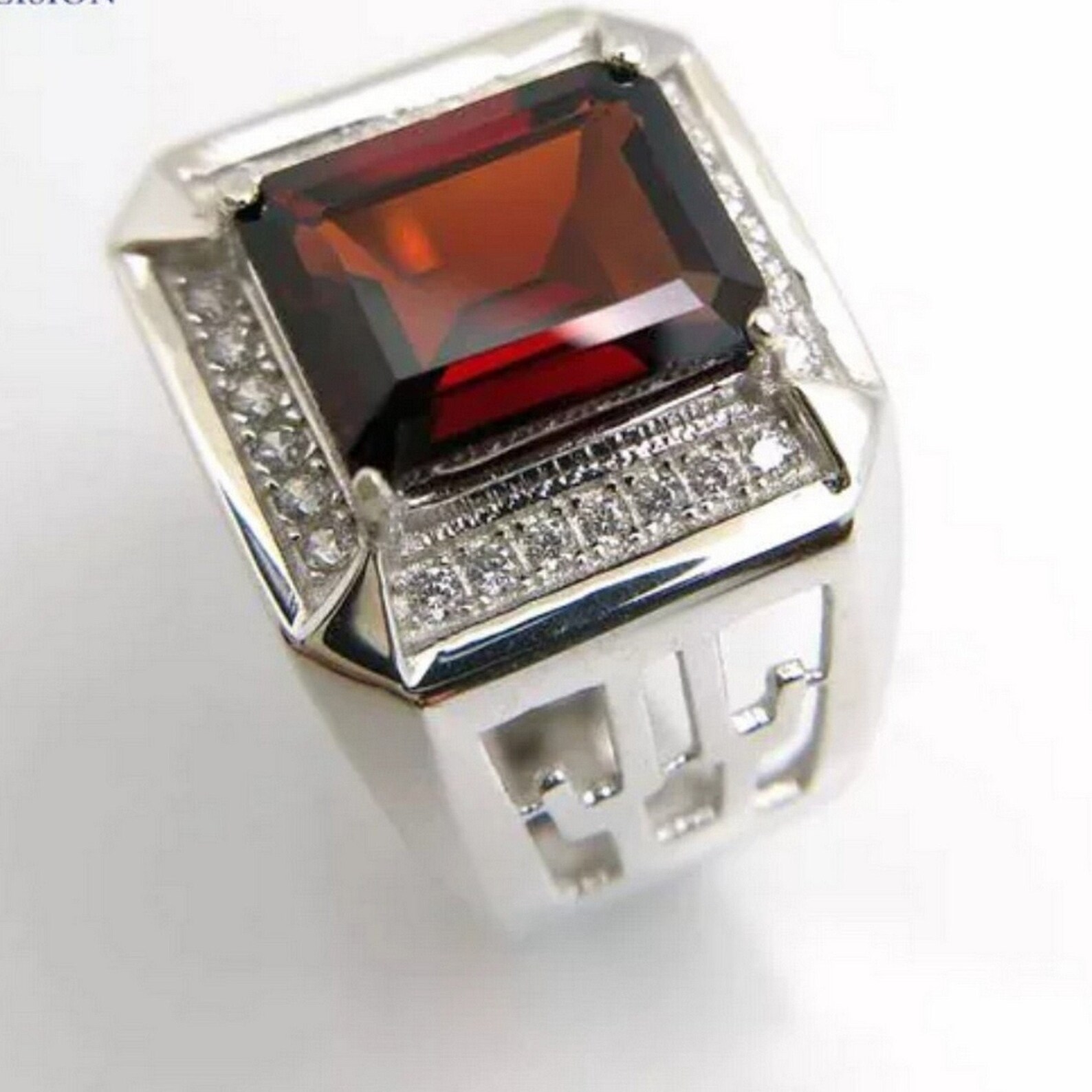 Natural Men Ring 925 Sterling Silver AAA Quality Etsy