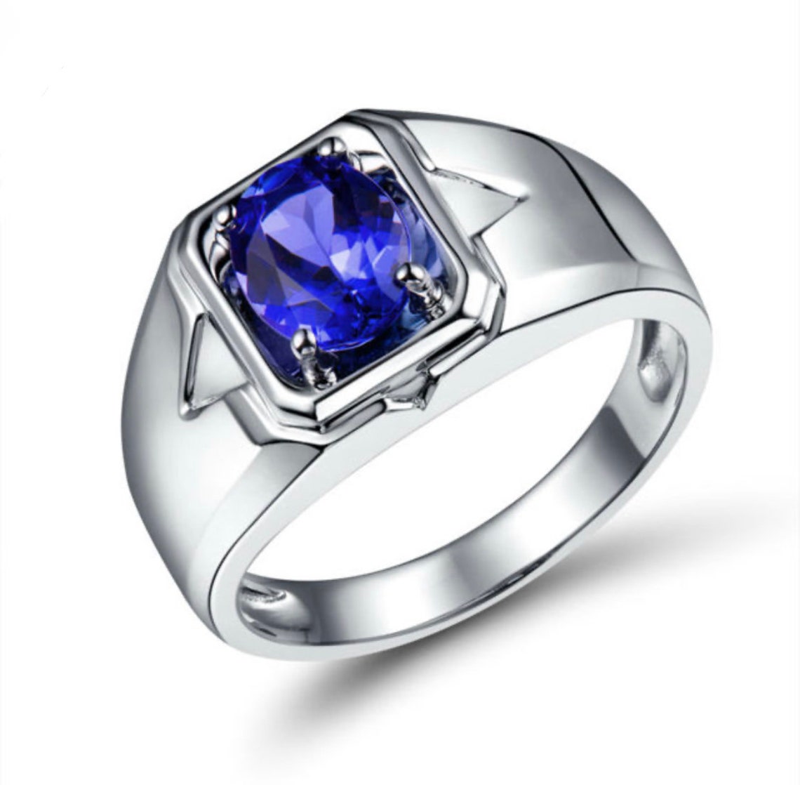 925 Sterling Silver Sapphire Ring Promise Ring Wedding Etsy