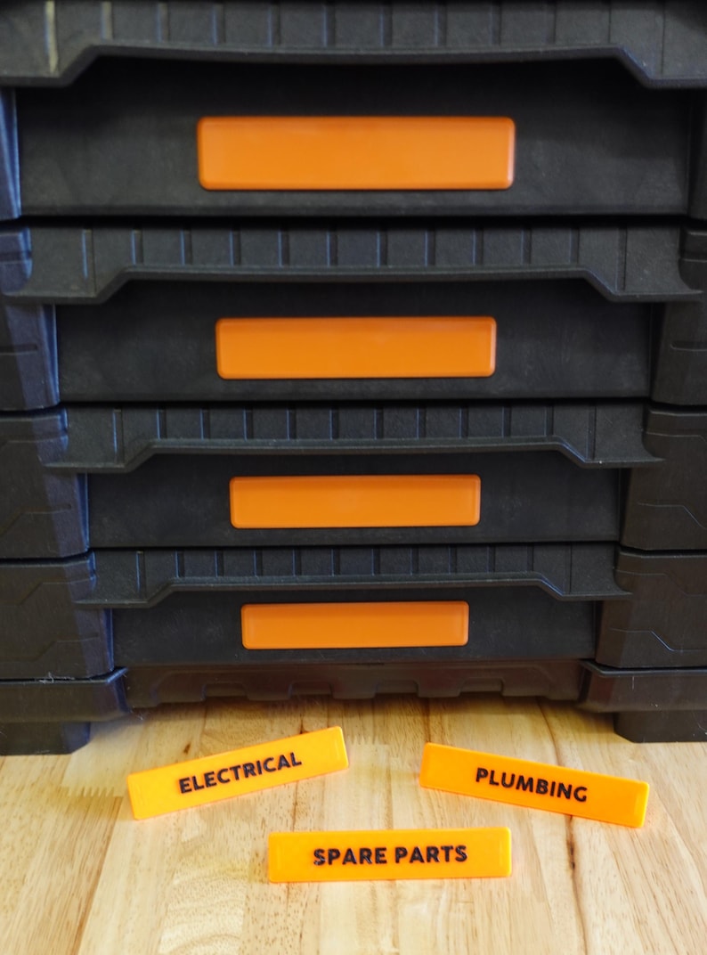 Ridgid Pro Gear Gen 2.0 Replacement Labels - Custom Snap-In Nameplates - No Glue Required image 3