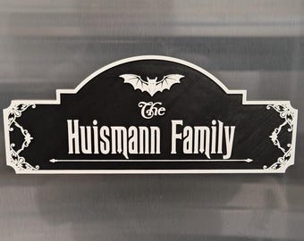 Magnete personalizzato per porta da crociera Haunted Mansion - Cartello decorativo per cabina personalizzato