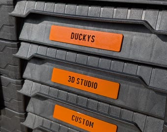 Etichette personalizzate per Ridgid Pro Gear Gen 2.0 - Targhette personalizzate a incastro - Non è necessaria la colla