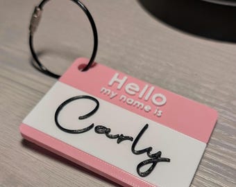 Ciao, mi chiamo... Etichetta per bagagli personalizzata