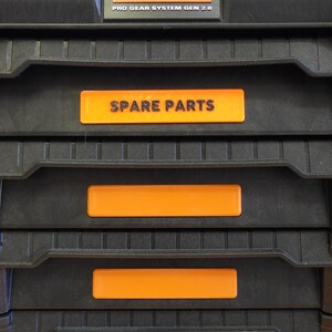 Ridgid Pro Gear Gen 2.0 Replacement Labels - Custom Snap-In Nameplates - No Glue Required image 2