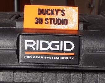 Targhetta superiore di ricambio per Ridgid Pro Gear Gen 2.0 - Targhetta personalizzata a incastro