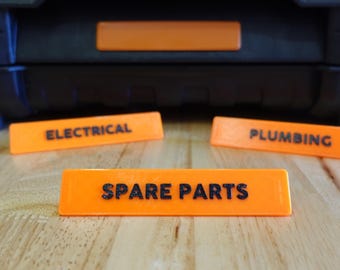 Etichette di ricambio Ridgid Pro Gear Gen 2.0 - Targhette personalizzate a incastro - Non richiede colla
