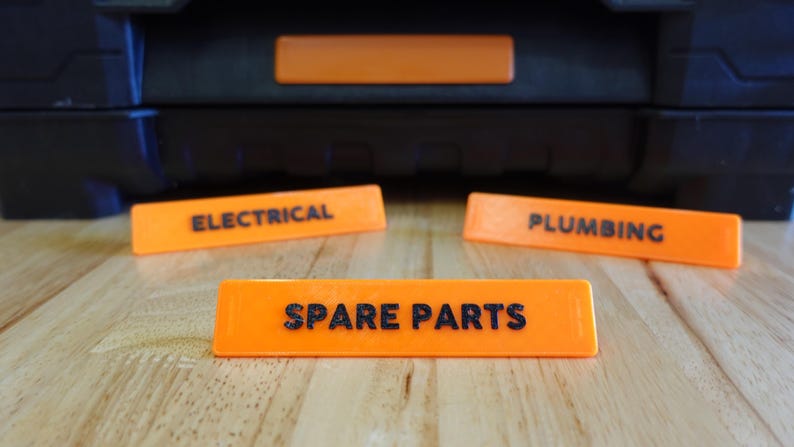 Ridgid Pro Gear Gen 2.0 Replacement Labels - Custom Snap-In Nameplates - No Glue Required image 1
