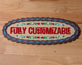 Magnete per porta da crociera personalizzabile ispirato alla stanza Tiki incantata