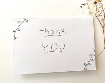 Hand Designed Greeting Card, Thank You Card