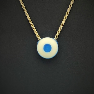 Handmade Glow In the Dark Aqua White with Marina Opalescent Blue Sandblasted Matte Blown Borosilicate Glass Pendant