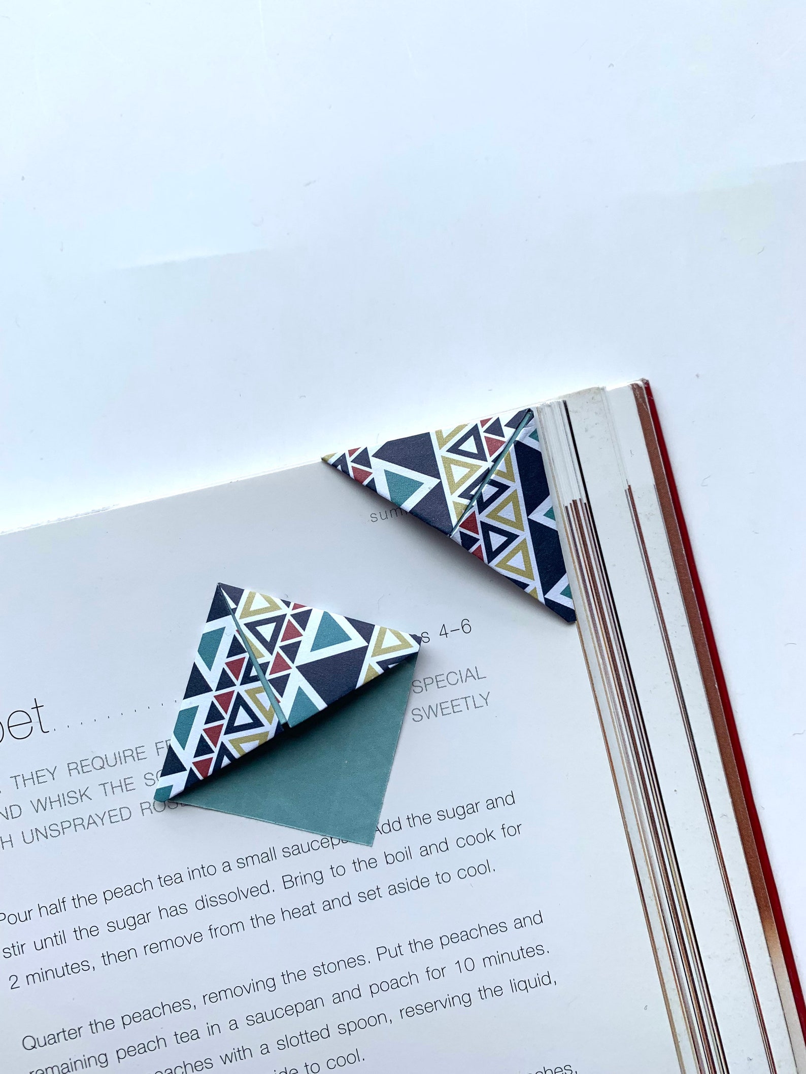 Paper Corner BOOKMARKS Page Corner Bookmark Page Corner Etsy