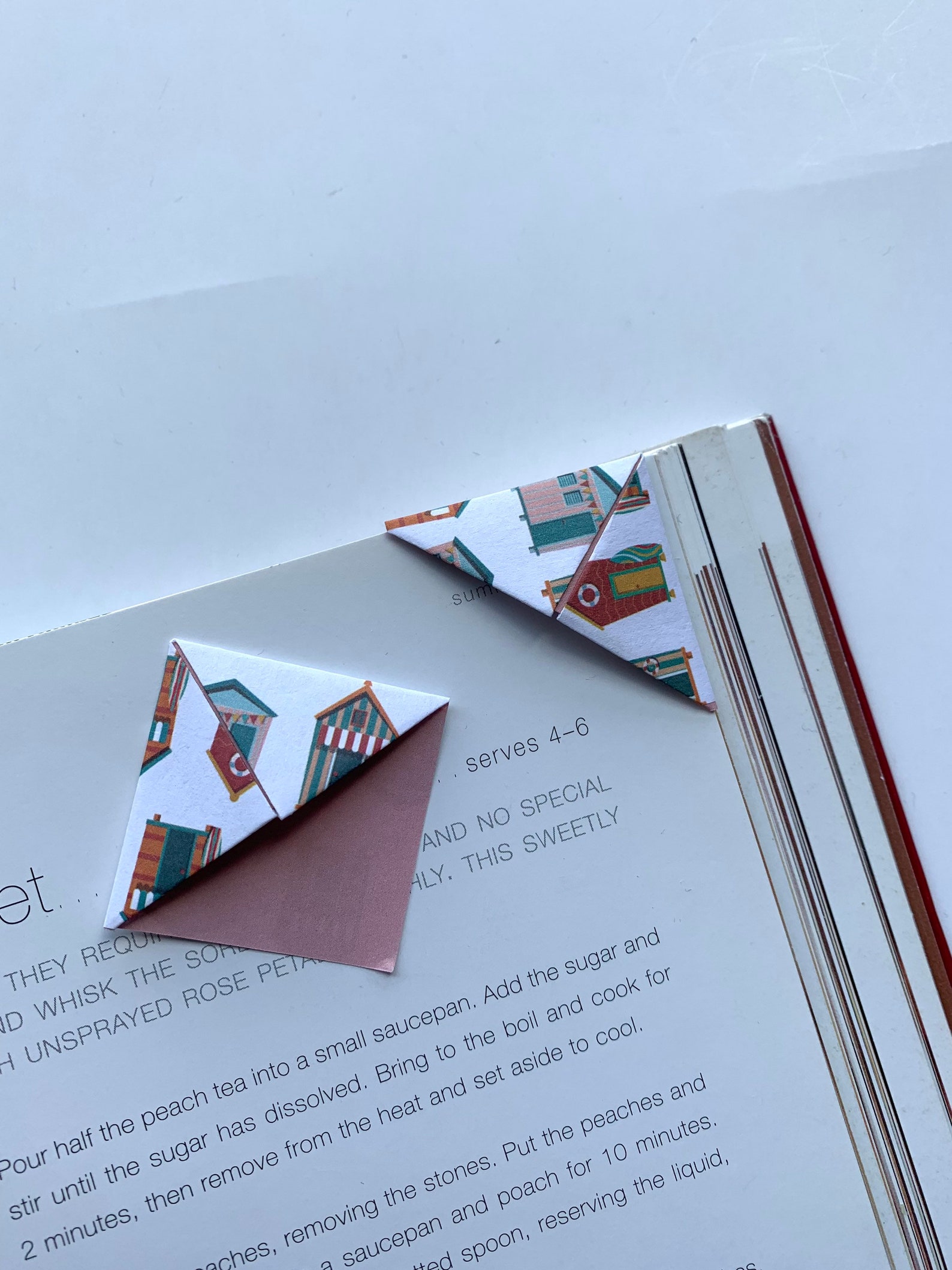 Paper Corner BOOKMARKS Page Corner Bookmark Page Corner | Etsy