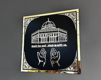 Masjid Al Aqsa Wood Wall Art: Islamic Home Decor