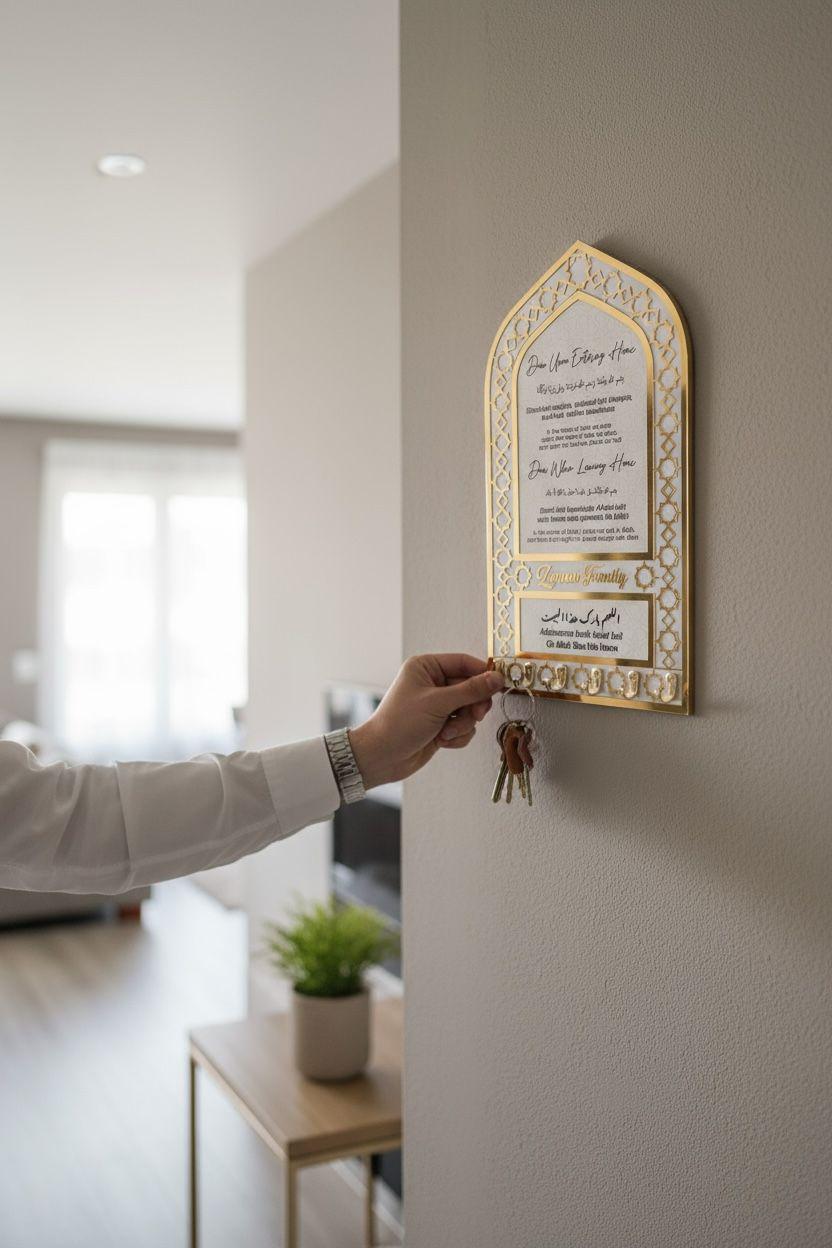 Islamic Key Personalized Islamic Key Holder: Dua Home Decor, Eid Ramadan Gift ...